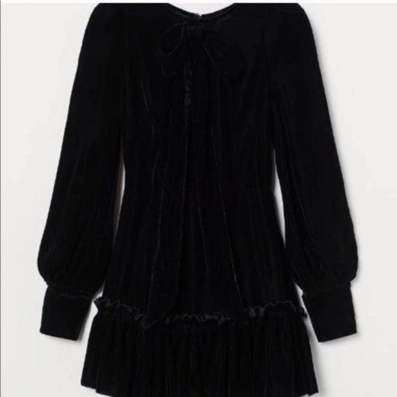 H&M The Vampire's Wife Mini Mystery Velvet  Dress - Picture 4 of 8
